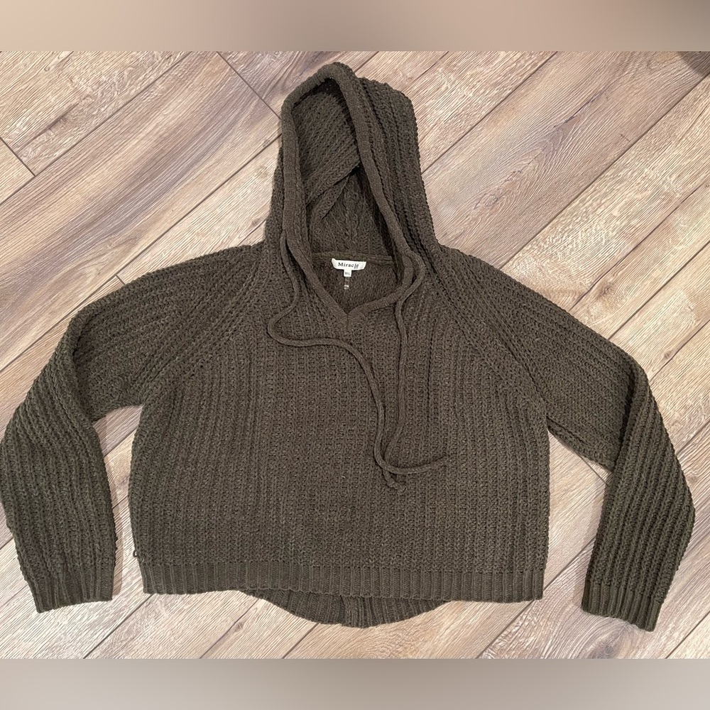 Miracle USA knitted sweater M/L hunter green